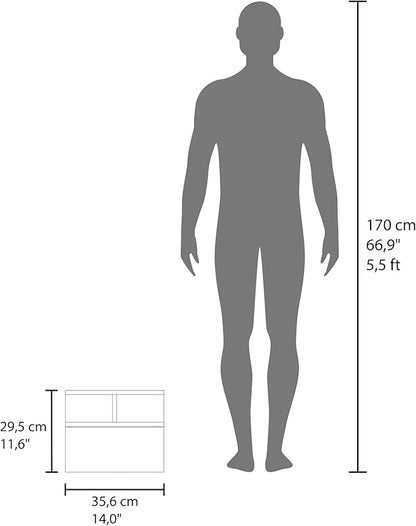Floating Nightstand Drawer and Two Shelves for Organized Storage and Decorative Display in Modern Living Spaces