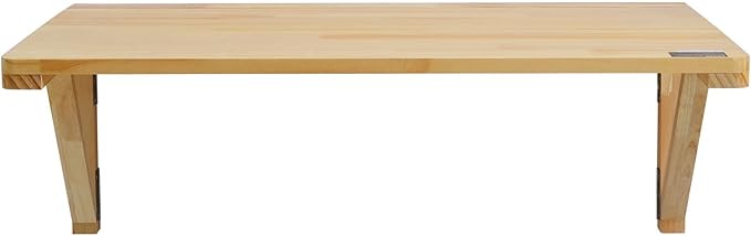 VEVOR Wall-Mounted Folding Table, 31.5 x 23.62 inch, Wooden Drop Leaf Floating Desk with Iron Bracket for Small Spaces, Home Office, Dining, Laundry Room, Kitchen, Bar