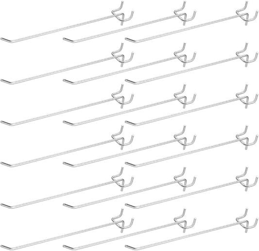 200 Pack Pegboard Shelving Hooks, 8 Inch Stainless Steel Pegboard Hooks Hanging Holders Wall Mount Organize Tools for Garage Office Kitchen Store Craft Organizing, Black