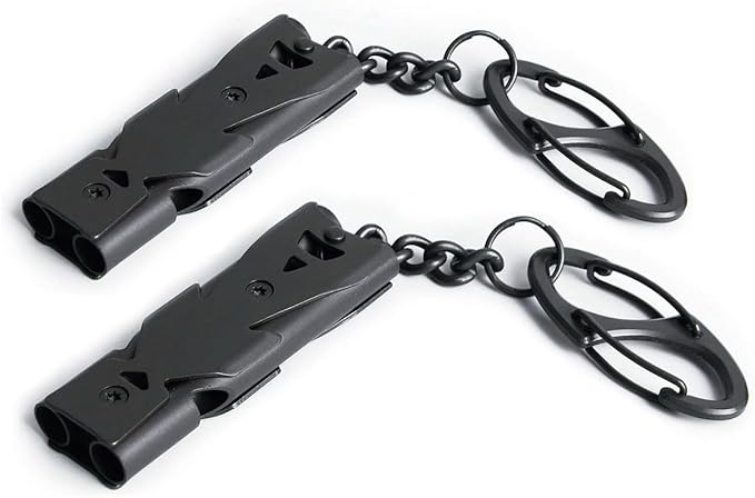 Whistle Emergency Whistles Keychain Rape Whistle Stainless Steel High Decibel Whistles … …