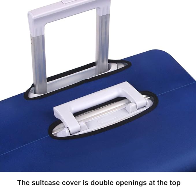 MosaiRudo Thicker Luggage Cover Elastic Suitcase Cover Protector Fits 18-32 Inch Suitcase Travel Accessories (Travel, XL)