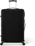 30 Inch PVC Luggage Protector Covers for TSA Approved Clear Suitcase Cover Protector Transparent Luggage Protective Cover Set (Black, Suitable for 30"-31")