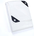 GUARD SHIELD Tarp White 8x12 Feet Multi Purpose Waterproof Poly Tarp Cover 5mil