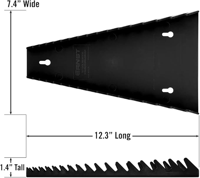 ERNST 5152 Reverse Wrench Organizer Tray, 16 Tool, Orange
