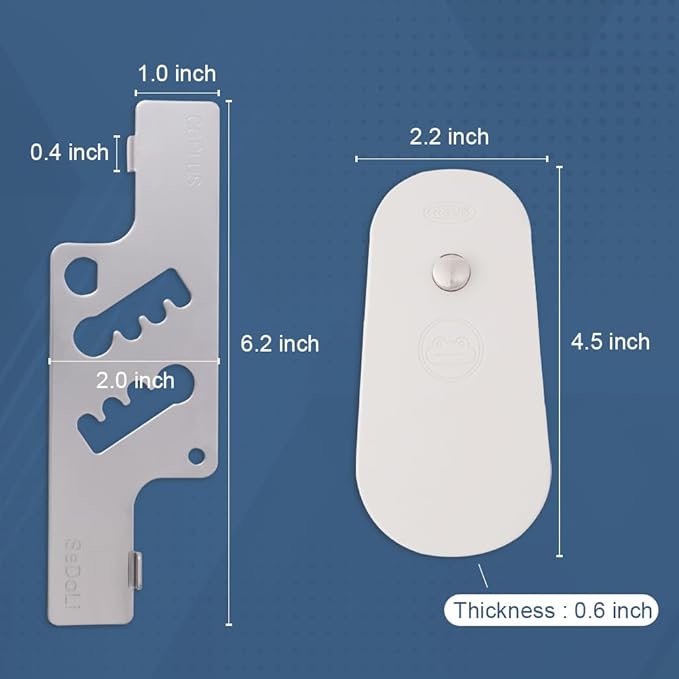 CGPLUS Security Door Stopper SEDOLI for Safe Stay, Home, Travel (Mute, Ivory)