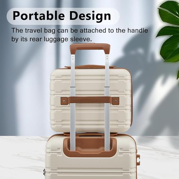 Luggage Sets, Suitcase with Spinner Wheels, PC+ABS Hardshell Travel Luggage Set with TSA Locks,Lightweight Rolling Luggage，Carry on suitcase with YKK Zippers (Dark Green)