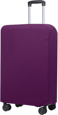 PATIKIL Luggage Cover, Suitcases Covers Elastic Carry on Cover Protector Washable Scratch-Resistant Fits 26-27 Inch Luggage for Travel Business Trips, Purple