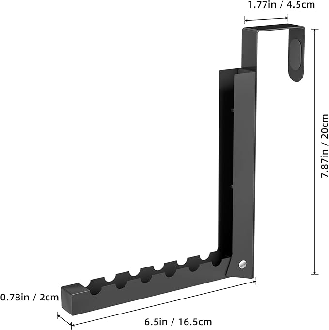 BAKON Over The Door Hanger Folding Clothes Drying Rack, Folding Hanging Coat Rack for Indoor Laundry Room Compact Small Space Foldable Portable Clothing Hanger Hook Collapsible- 4 Pack(Black)