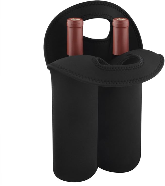 Linkidea Wine Travel Carrier & Cooler Bag, Wine Carrying Tote Picnic Cooler