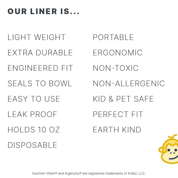 Potty Liners Compatible with Summer Infant My Potty Pro - 60 Count - Strong, Leak-Proof, Baby-Safe, Perfect Fit - Clever Baboon