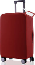 Travel Luggage Cover Suitcase Protector Scratch-Resistant Fit 19-31 Inch Suitcase, Not Included Suitcase (Claret, M(24-25 inch))