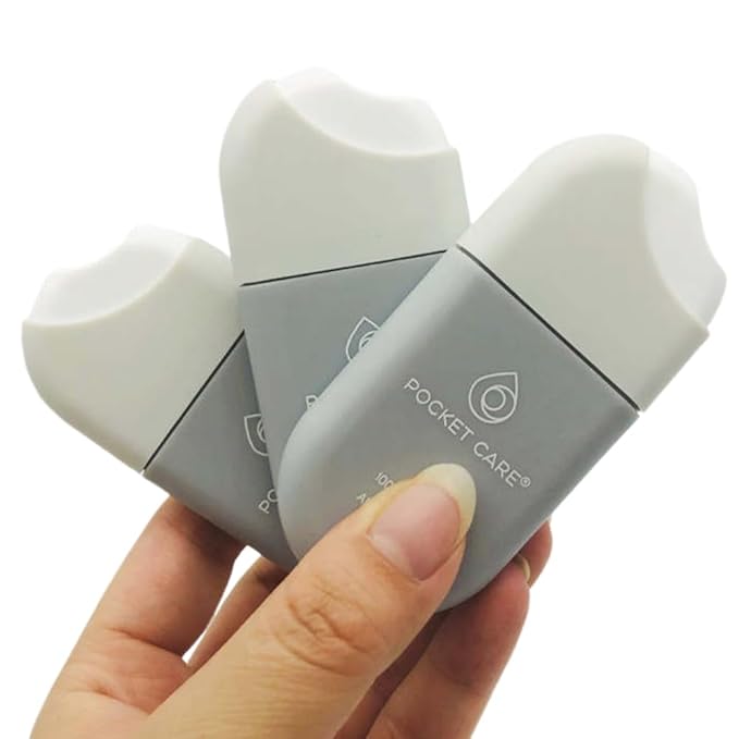 POCKET CARE | 3 Pack Mint-Scented Hand cleanser Spray 15 ml - Spray for Hands | Organic Moisturizing Spray | Travel Size - Travel Accessories | 100% natural