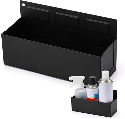 Mayouko Magnetic Aerosol Spray Can Holder, 8.3" x 3" x 4.4", Magnet Toolbox Bottle Holder, Toolbox Storage Shelf for Chest, Garage, Workspace