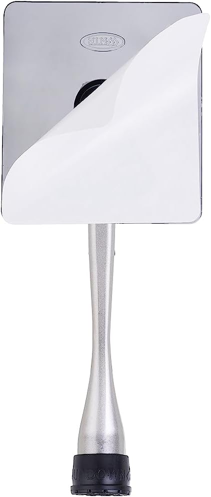 One-Touch Doorstop Adhesive Bracket (Black, 6inch x 2pack)