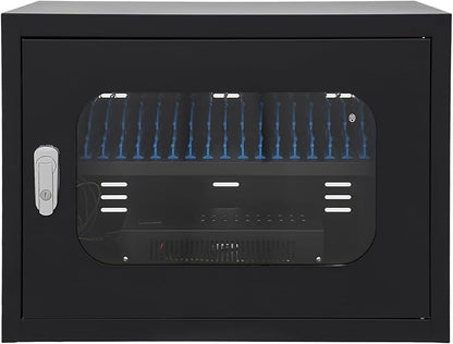 20-Device Charging Station, 200W USB Cell Phone Charge Stations, Tabletop Wall-Mount Charging Cabinet for for ＜8'' Size Cellphones & Tablet Computers
