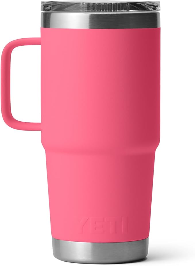 YETI Rambler 20 oz Travel Mug, Stainless Steel, Vacuum Insulated with Stronghold Lid