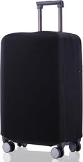 Travel Luggage Cover Suitcase Protector Scratch-Resistant Fit 19-31 Inch, Not Included Suitcase (Black, 2XL(30-31inch))