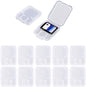 Clear Plastic Memory Card Case Compatible with SD SDHC SDXC Micro SD T-Flash Card (10 PCS)