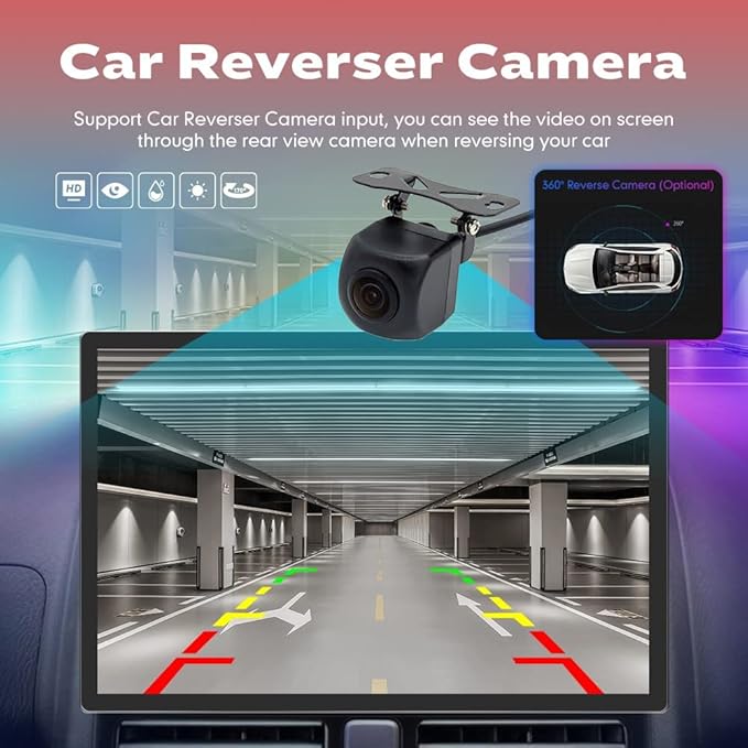 Kunfine CarPlay Android Auto Navigation Stereo GPS Radio Reverse Camera Display 13.1" QLED Touchscreen Headunit Tablet Pad Media Player for Subaru Forester 2007-2013, if Applicable Octa Core 2G+32G