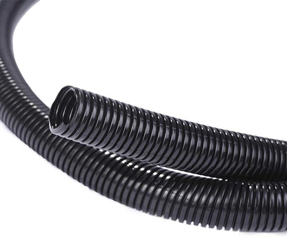 Alex Tech 50ft - 1/4 inch Split Wire Loom Tubing - Black