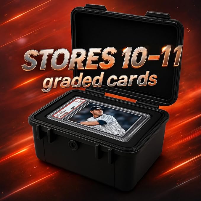 Graded Card Storage Box, Top Loaders Storage Case, Sports Trading Card Box, Cards Slab Case PSA MTG CSG SGC One Touch Magnetic Card Holder, Waterproof Carrying Collector Boxes