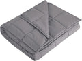 L'AGRATY Weighted Blanket - 60"x80" 22lbs Cooling Breathable Heavy Blanket Microfiber Material with Glass Beads for Adult All-Season Summer Fall Winter Soft Thick Comfort