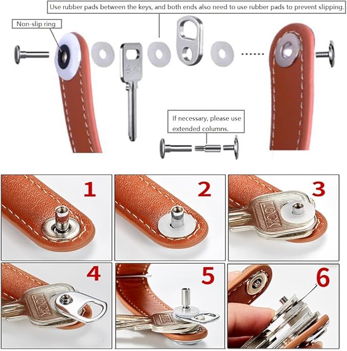 Compact Key Holder - Stylish & Practical Pocket Key Organizer With Secure Locking Mechanism. (Black)