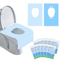 50 Packs Tear-Free Toilet Seat Covers Disposable for Adults and Kids, 16x24 Inch Waterproof Non-Slip Disposable Toilet Seat Cover for Travel, Public Toilet, Outdoors (Individual Package)