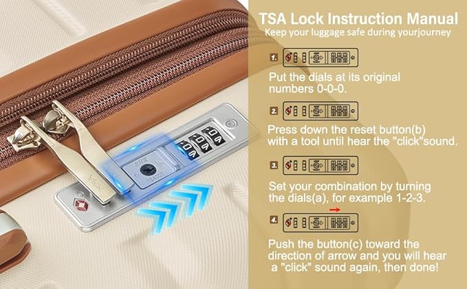 Luggage Sets 4 Piece with TSA Lock Hardside PC+ABS Carry On expandable Suitcase with Spinner Wheels Lightweight Travel Luggage Sets with YKK Zippers(Dark Green, 4 Piece Sets(14/20/DB/TB))