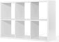 CAPHAUS Sturdy Room 13-Inch Cube Storage Organizer Shelf, with Extra Thick Exterior Edge, Open Storage Shelf Divider, Bookcase, 6-Cube / 8-Cube / 9-Cube, Colors Available in Rustic Grey Oak and White