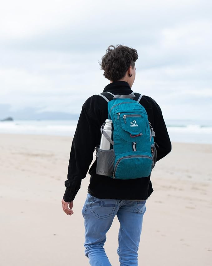 WATERFLY Small Lightweight Packable Backpack: 20l Ultra Light Foldable Travel Hiking Camping Daypack Day Pack for Man Woman