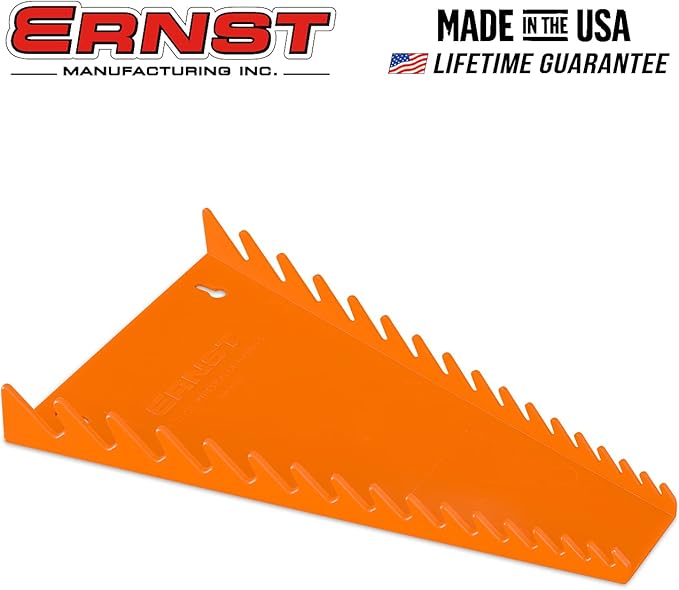 ERNST 5052 Standard Wrench Organizer Tray, 16 Tool, Orange
