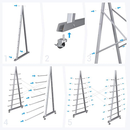Floor Standing Lumber Horizontal Storage Rack with 7 Tiers, Heavy-Duty Metal Adjustable Arms Pallet Racking, Free Standing Bar Storage Cantilever Rack for Basement, Up to 2500 Lbs