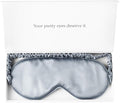 Silk Sleep Mask Light Blocking Luxury 19mm Silk Eye Mask 100% Mulberry Eye Cover Blindfold Ultra Soft Light and Comfy Anti Aging Skin Care with Travel Bag Gift Package