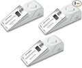 Portable Door Stop Alarm, No Installation Required, Provides Security for Home, Hotel and Traveling(3 Pack Door Stop)