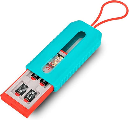 (NOT FIT SD Card) Switch Game Card Case for 6 Nintendo Games and 12 Micro SD Cards,Switch Card Holder Storage for Nintendo Switch or PS Vita,Water-Resistant Anti-Shock Game Card Box