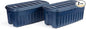 Rubbermaid Roughneck Tote 50 Gal, 2 Pack, Made in USA, Dark Indigo Metallic, Rugged Plastic Stackable Storage Bins with Lids and Handles