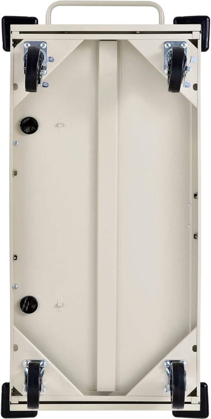 Global Industrial Mobile Storage & Charging Cart, 24 Laptop & Chromebook Device Capacity, Putty, Unassembled, Laptop and Tablet Storage & Charging Cart