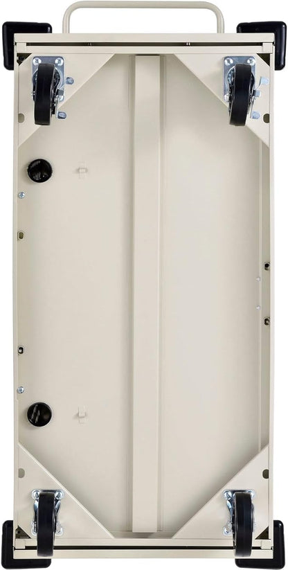 Global Industrial Mobile Storage & Charging Cart, 24 Laptop & Chromebook Device Capacity, Putty, Unassembled, Laptop and Tablet Storage & Charging Cart