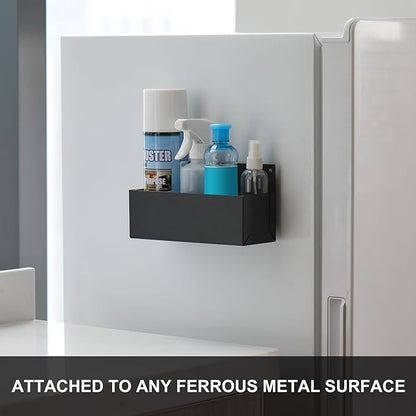 Mayouko Magnetic Aerosol Spray Can Holder, 8.3" x 3" x 4.4", Magnet Toolbox Bottle Holder, Toolbox Storage Shelf for Chest, Garage, Workspace