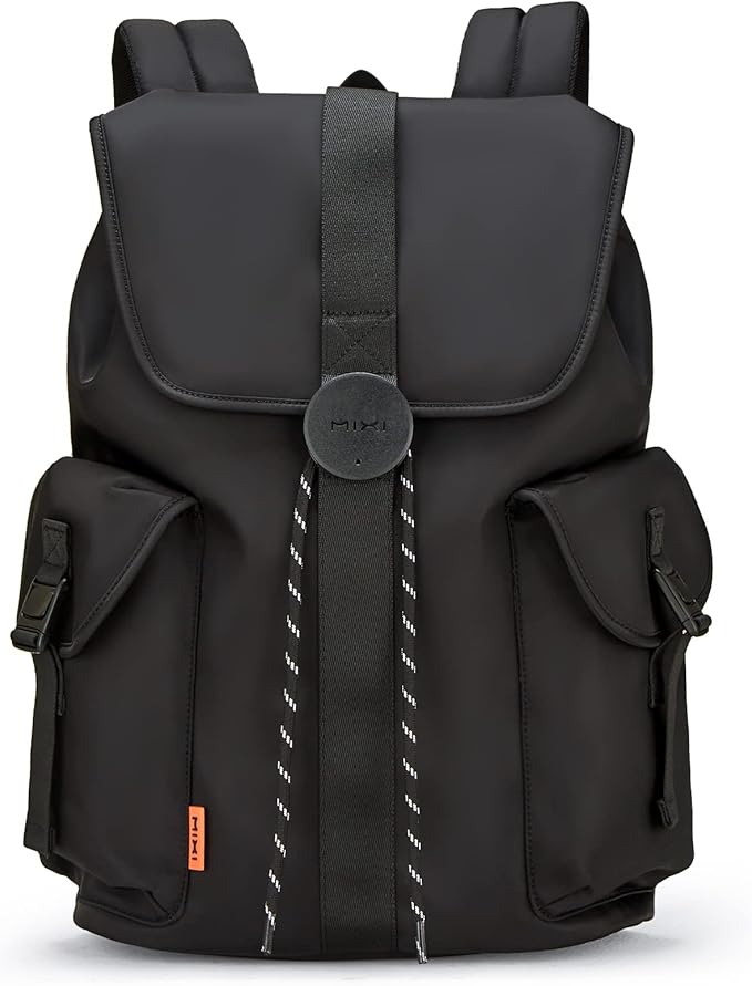 mixi Travel Laptop Backpack for Women & Men Carry On Backpack fits 16'' Laptop, Waterproof Lightweight Casual Hiking Weekender Bags Rucksack,17 Inch, Knight Black