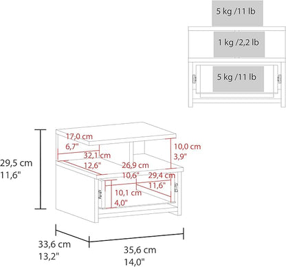 Floating Nightstand Drawer and Two Shelves for Organized Storage and Decorative Display in Modern Living Spaces