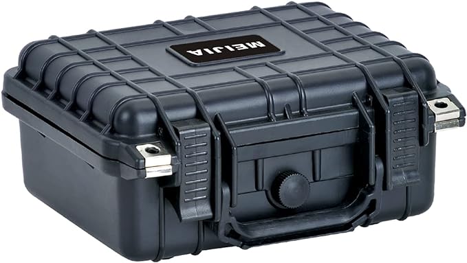 MEIJIA Portable All Weather IP67 Waterproof Protective Case,Hard Camera Case,Dry Case with Customizable Foam,Fit Use Of Drones,Camera,Equipments,10.62 x9.68x4.87inches