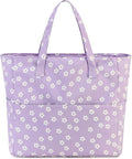 Waterproof Beach Tote Pool Bags for Women Ladies Extra Large Gym Tote Carry On Bag With Wet Compartment for Weekender Travel
