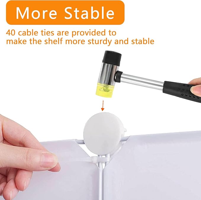 AWTATOS Cube Storage Organizer Closet Storage 12 Cube Shelves, Large and Small Cubes, DIY Portable Closet Clothes Storage Shelfs for Home, Bedroom, White