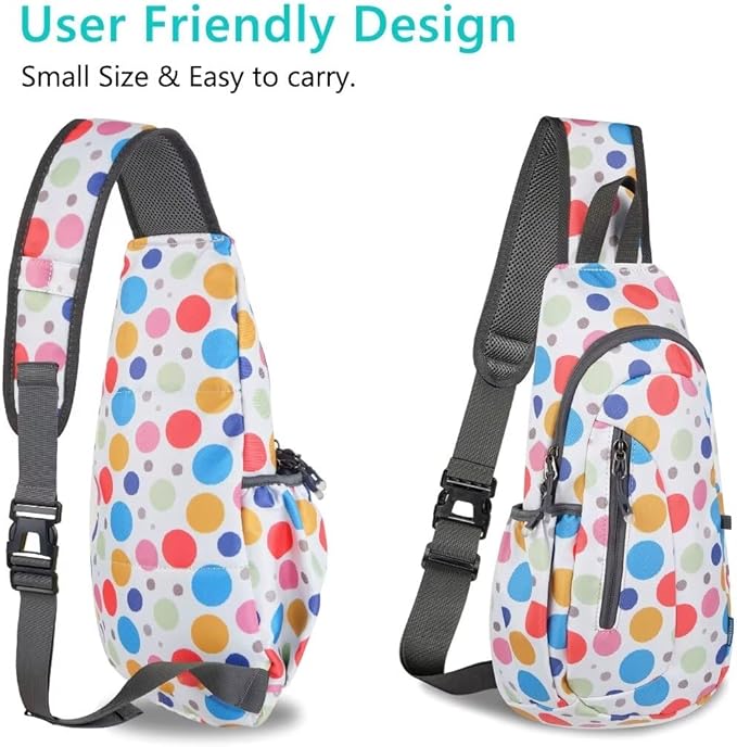 TITECOUGO Small Sling Bag, Lightweight Crossbody Backpack for Men Women, Shoulder Bag for Sports and Outdoor