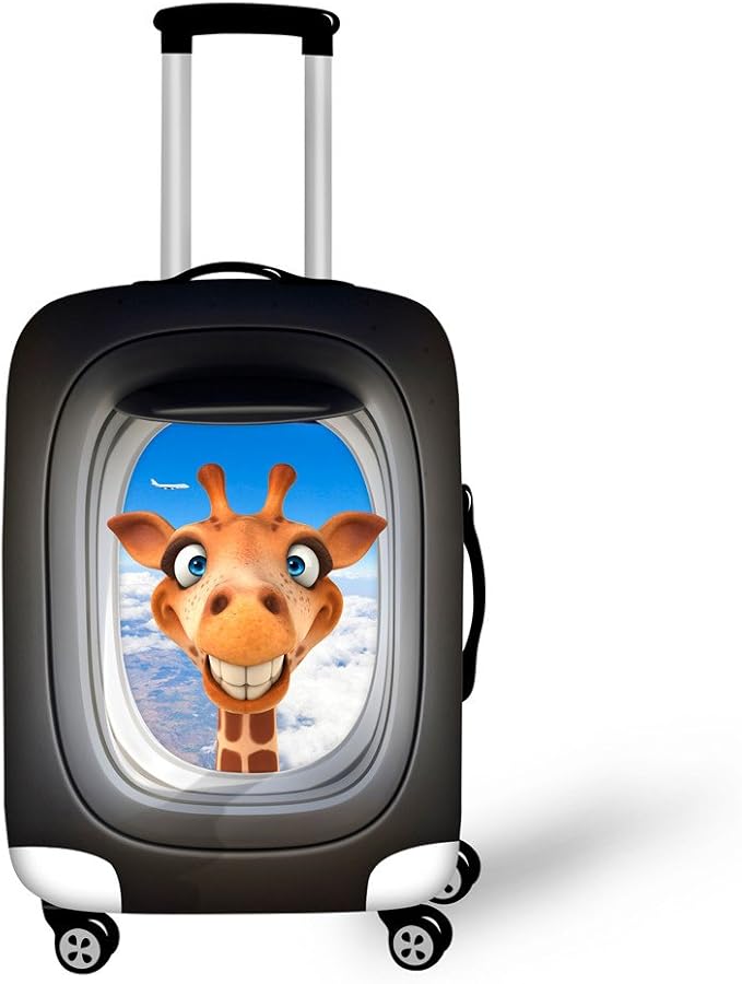 Giragge Animal Cute Travel Suitcas Cover Luggage Protector Fits 30-32 Inch Baggage Spandex with Zipper