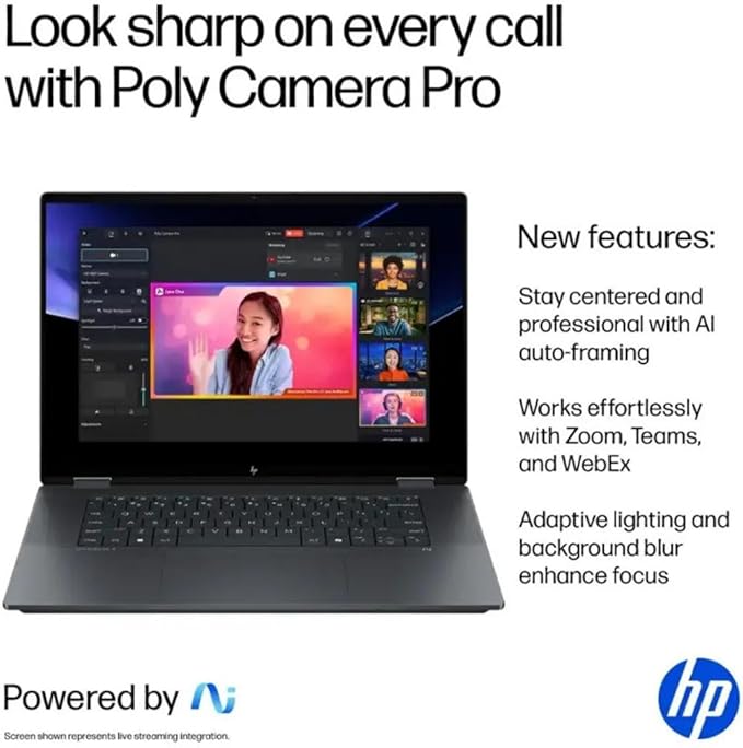 HP OmniBook X Flip 16 2-in-1 Laptop: 16" FHD+ Touchscreen, Intel Core Ultra 7, 16GB RAM, 2TB SSD, w/Pen & Lifetime Office - Copilot+ AI PC, Windows 11