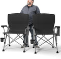 Oversized Camping Chair for Adults Heavy Duty,Heavy Duty Lawn Chair with Side Pockets，Outdoor Camping, Fishing, Beach,Hiking Foldable Camping Chair