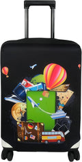 Explore Land Luggage Cover Suitcase Protector Fits 23-26 Inch Case (Travel, M)